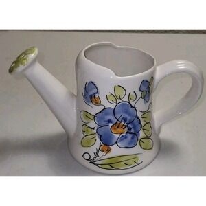 Porcelain Watering Can JCAP Handmade 5 Inch Made In Italy